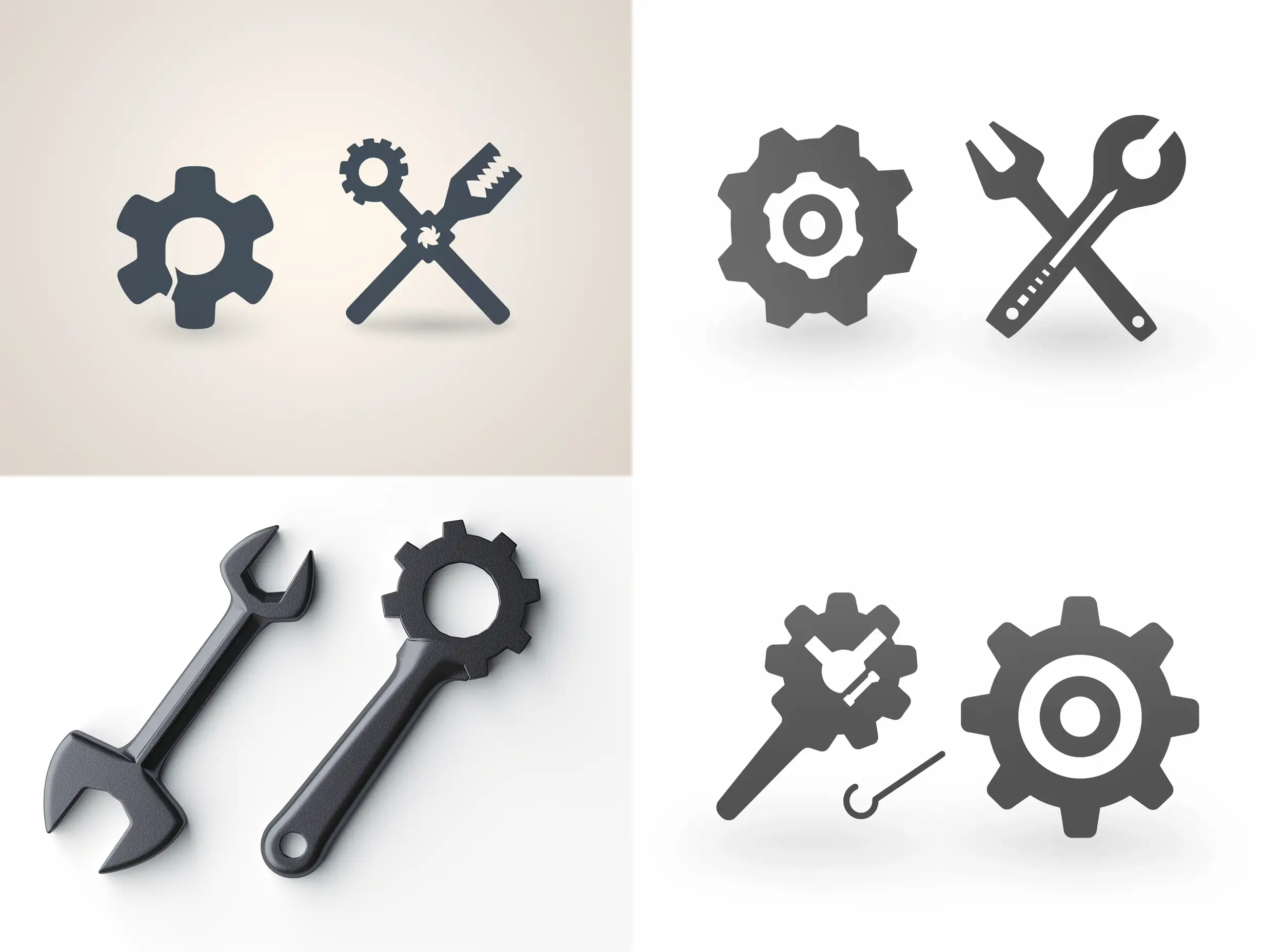 Gray-Repair-and-Defect-Icons-on-White-Background