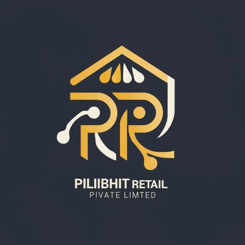 a logo design,with the text "PRPL", main symbol:PILIBHIT RETAIL PRIVATE LIMITED,complex,be used in Retail industry,clear background