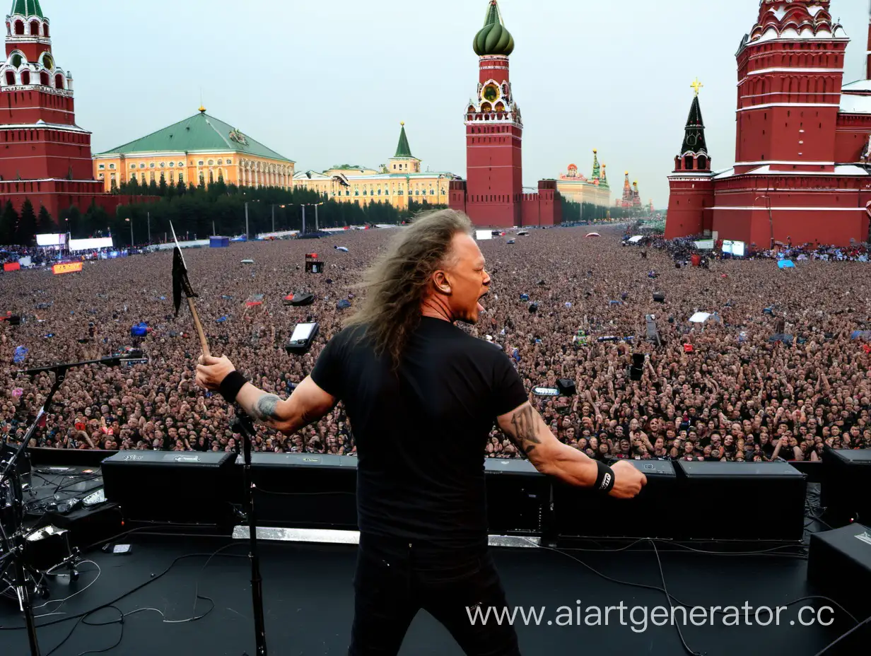 Концерт группы Металлика на Красной площади в Москве
