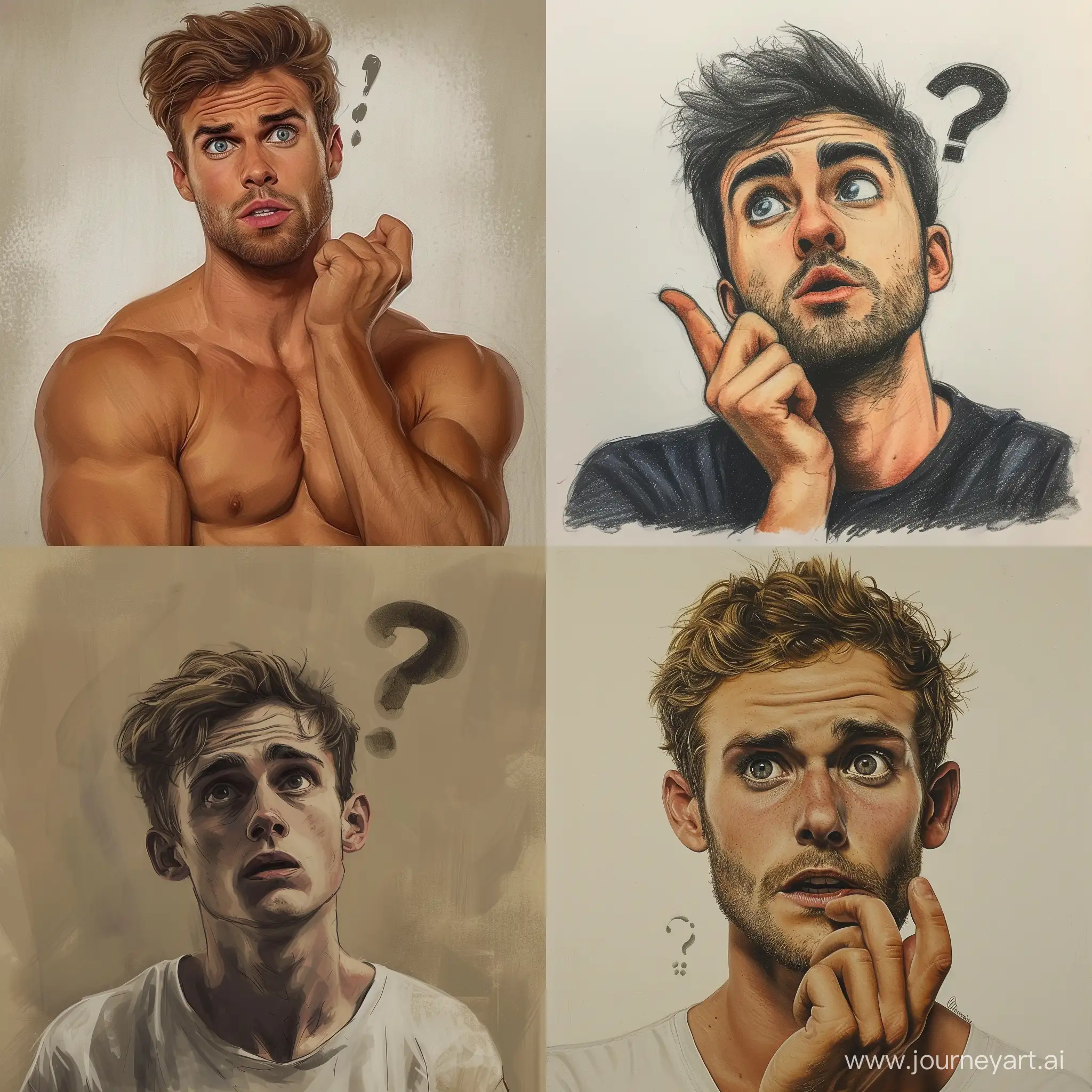 Young-European-Man-Posing-a-Question-in-Photorealistic-Portrait