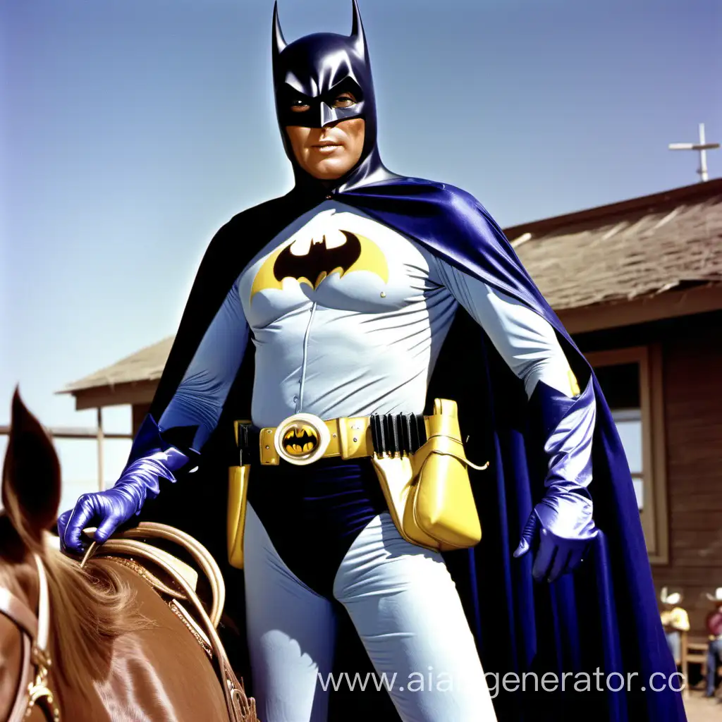 Batman cowboy Adam west