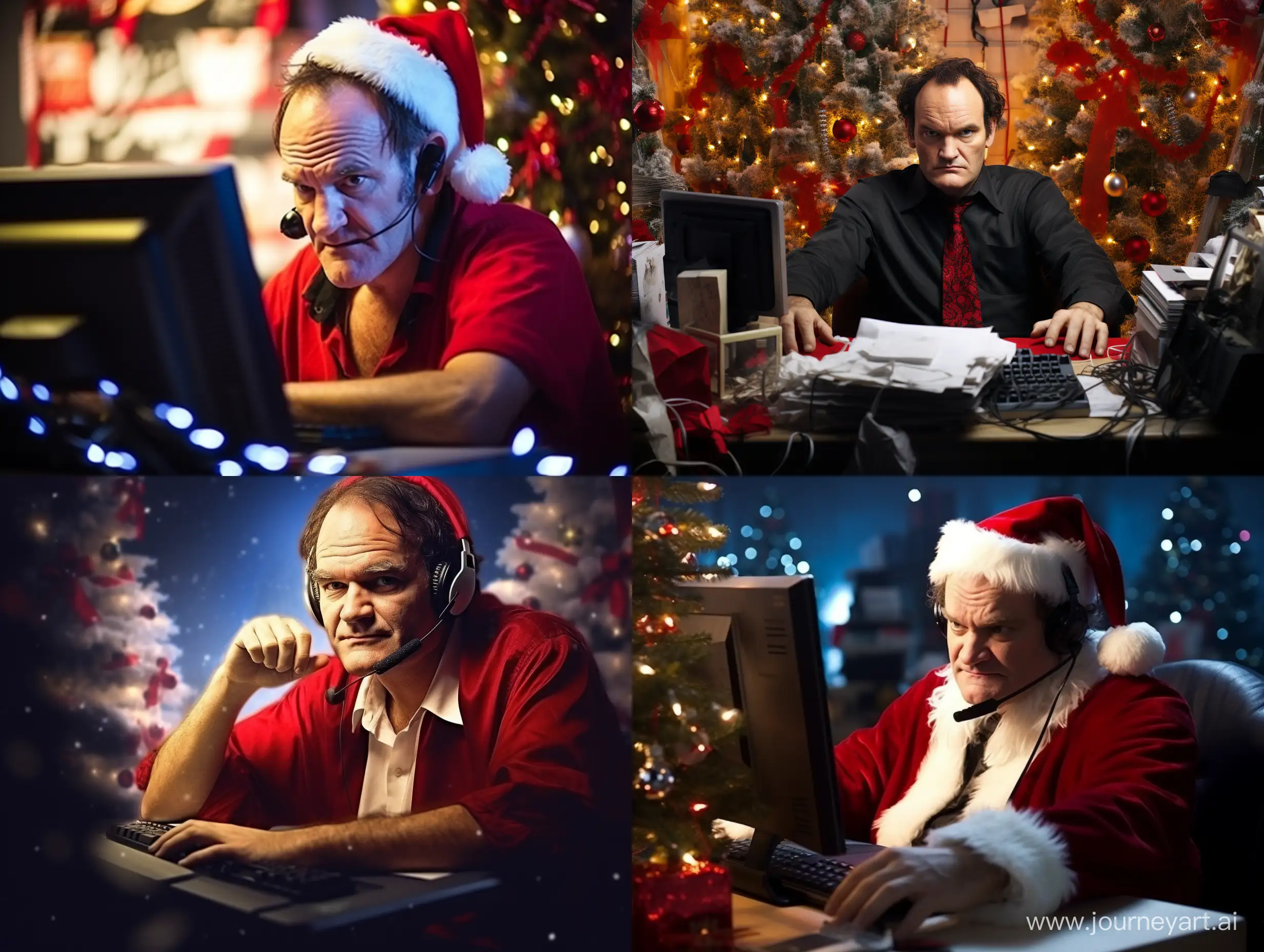 Quirky-Christmas-Call-Center-Conversation-with-Quentin-Tarantino