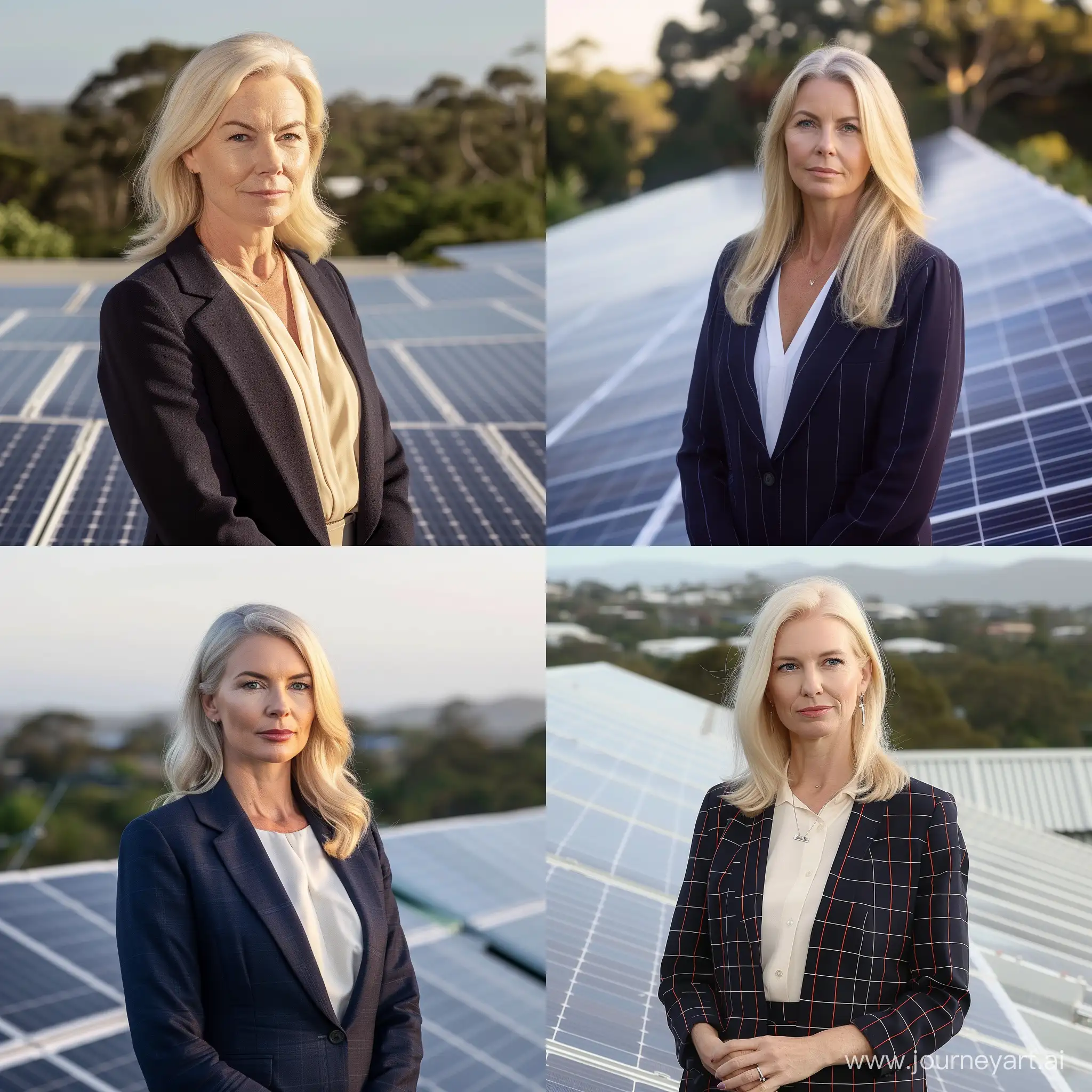 Australian-Politician-Contemplating-Renewable-Energy-Future-Amidst-Solar-Panels