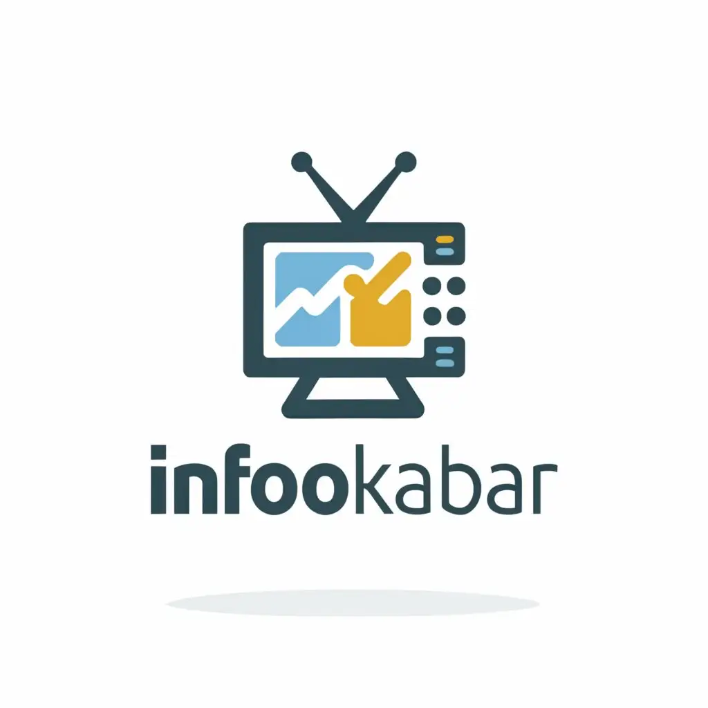 a logo design,with the text "InfoKabar", main symbol:Media,Moderate,clear background