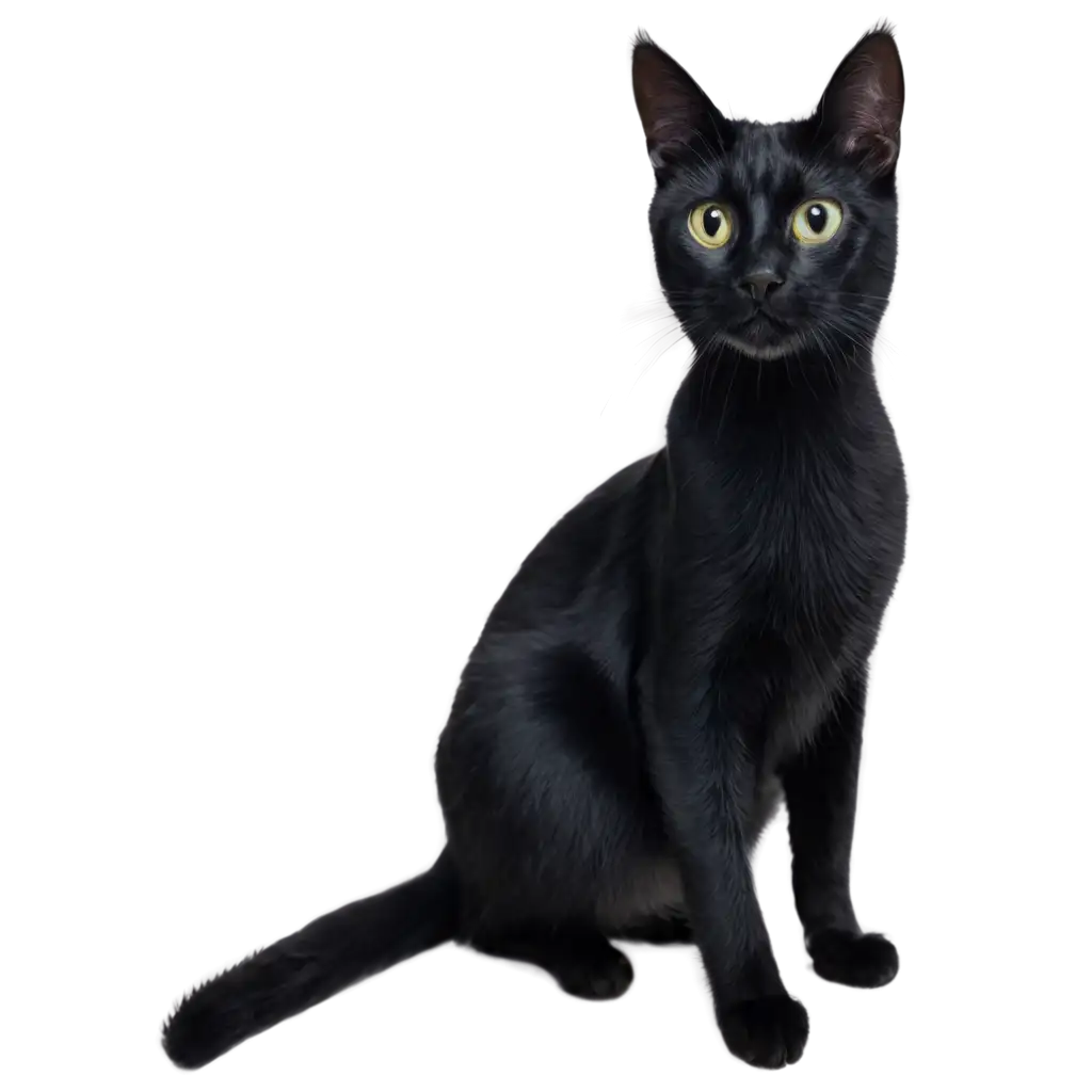  a black cat