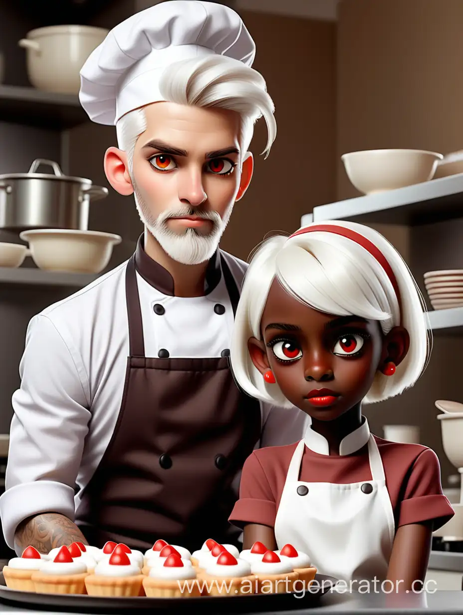 Chic-Pastry-Chef-and-Elegant-Junior-Assistant-in-Culinary-Attire