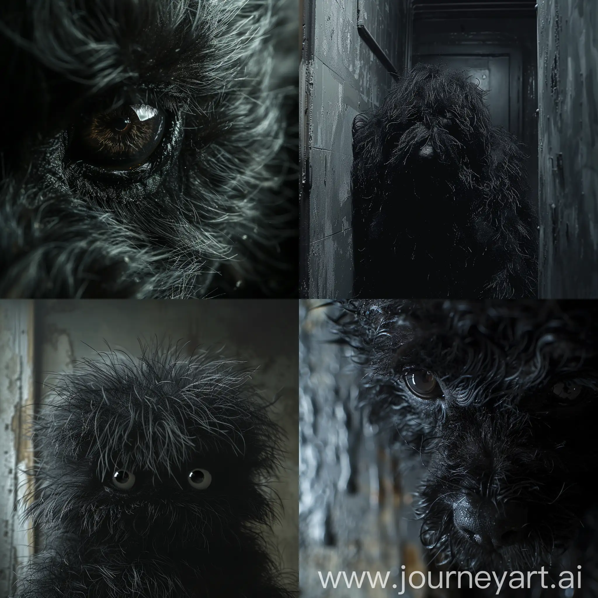 Eerie-Hellish-Scene-Creepy-Black-Furry-Figure-Captured-on-CCTV