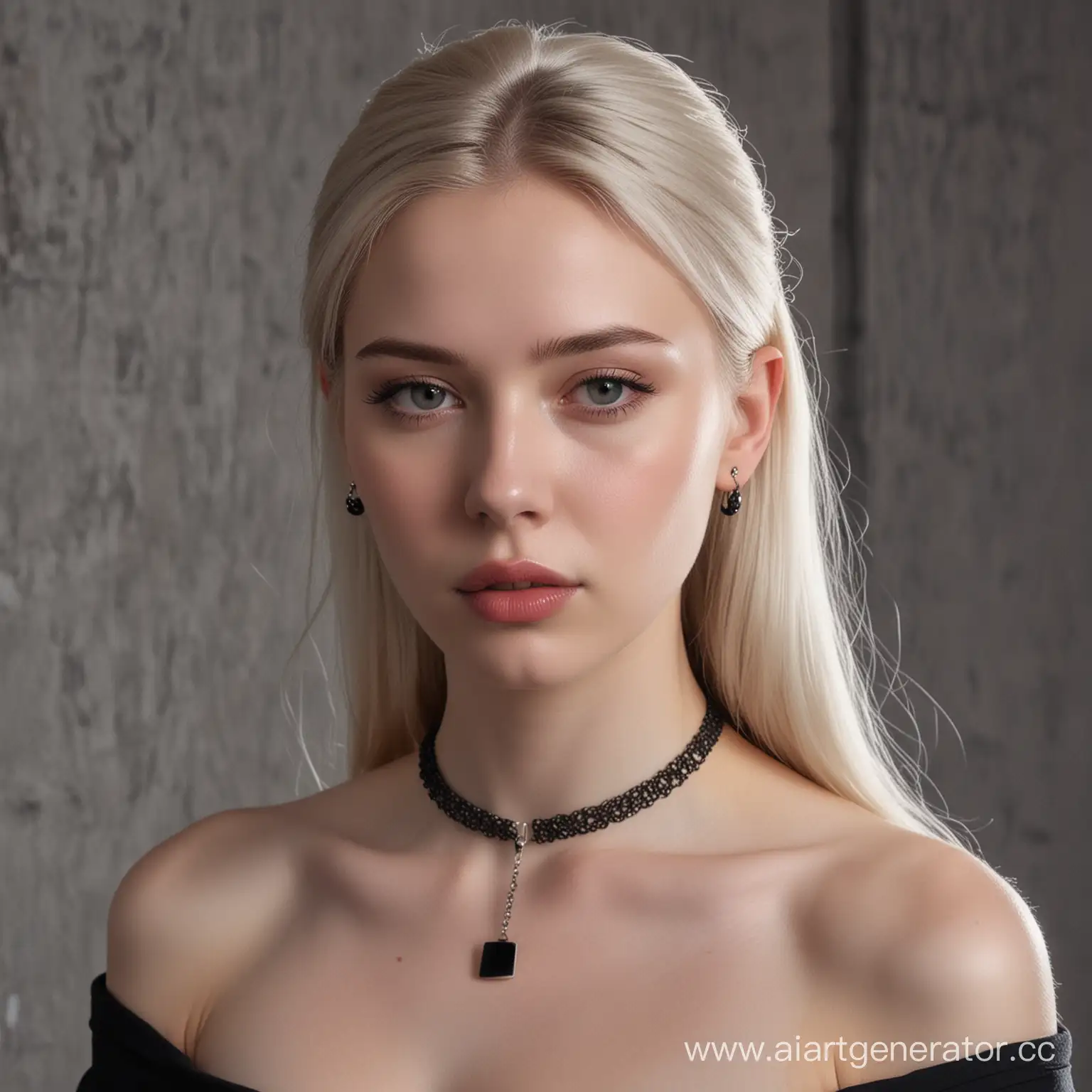 Portrait-of-a-Mysterious-Girl-with-Ashy-Hair-and-Pale-Skin-in-a-Black-Dress