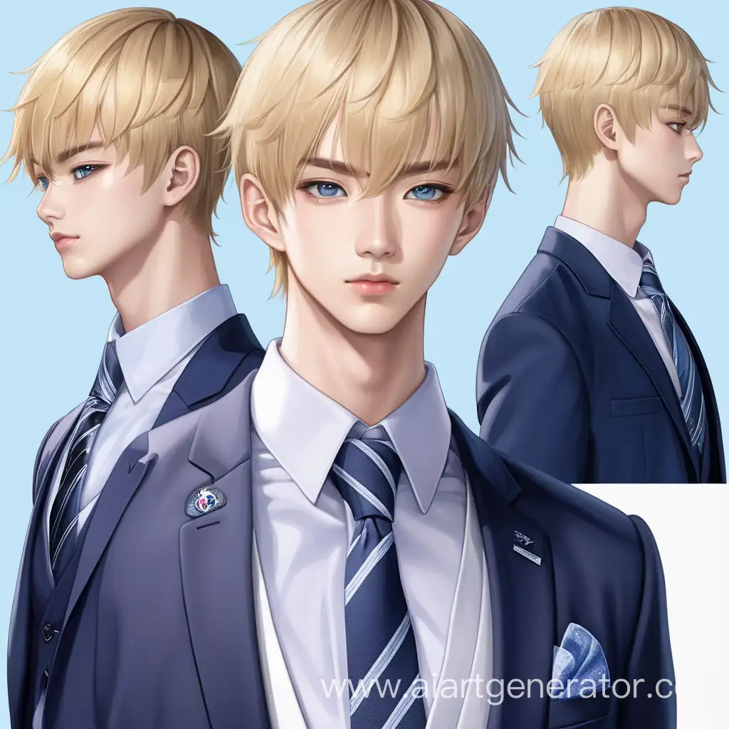 Young-Blonde-Man-in-Formal-KoreanInspired-Suit