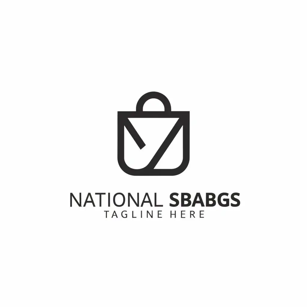 a logo design,with the text "National Showbags", main symbol:Bags,Minimalistic,be used in Events industry,clear background