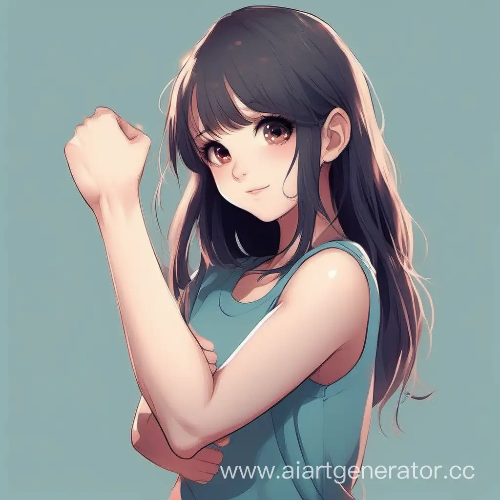 Cute girl  arm