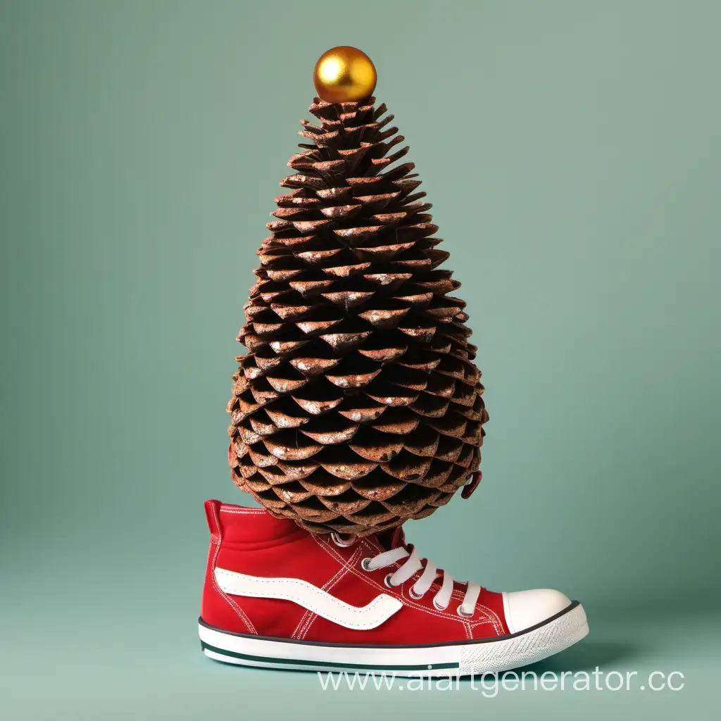 Festive-Christmas-Tree-Cone-and-Shoe-Decoration
