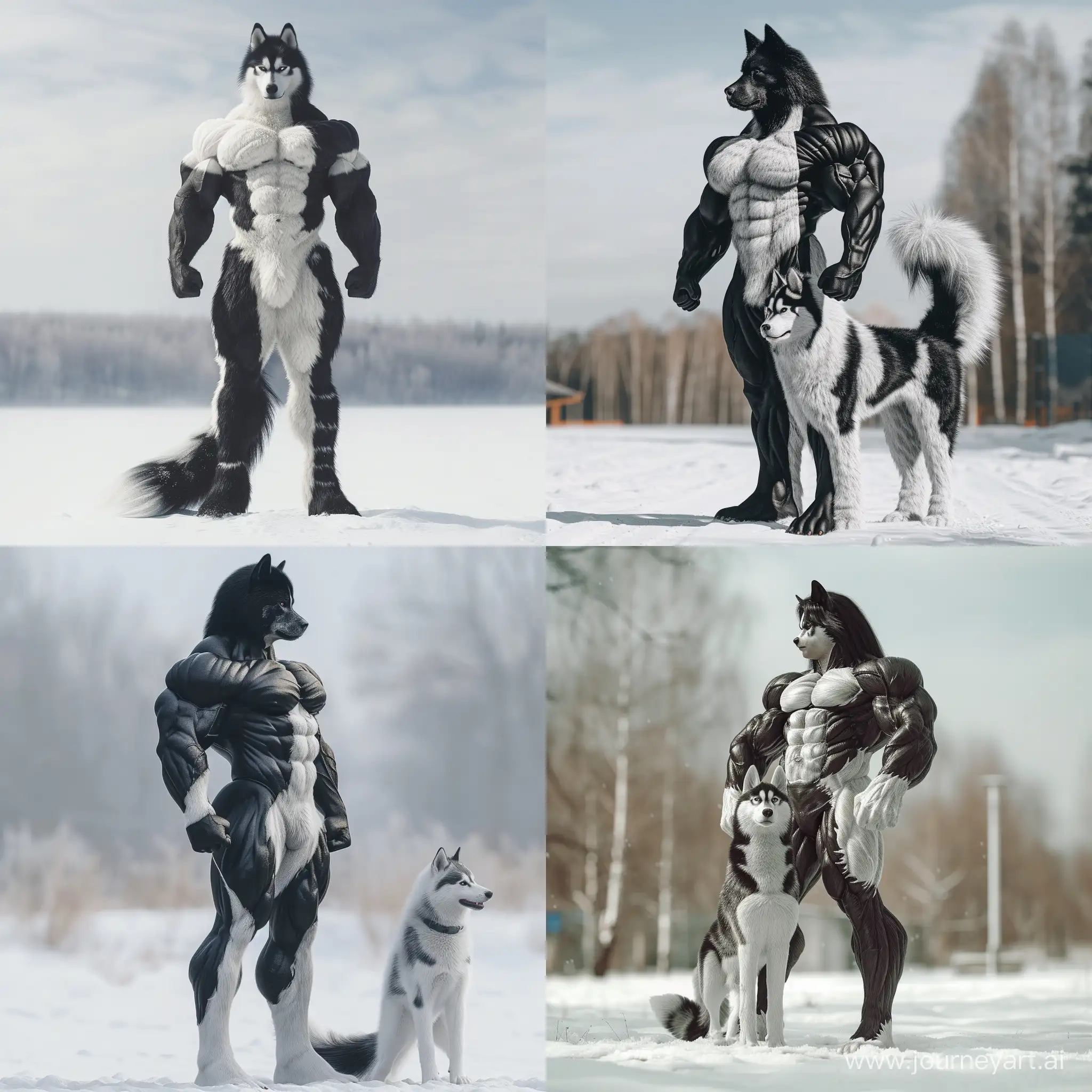 Majestic-HuskyHeaded-Bodybuilder-in-Snow-Powerful-and-Playful-Fusion
