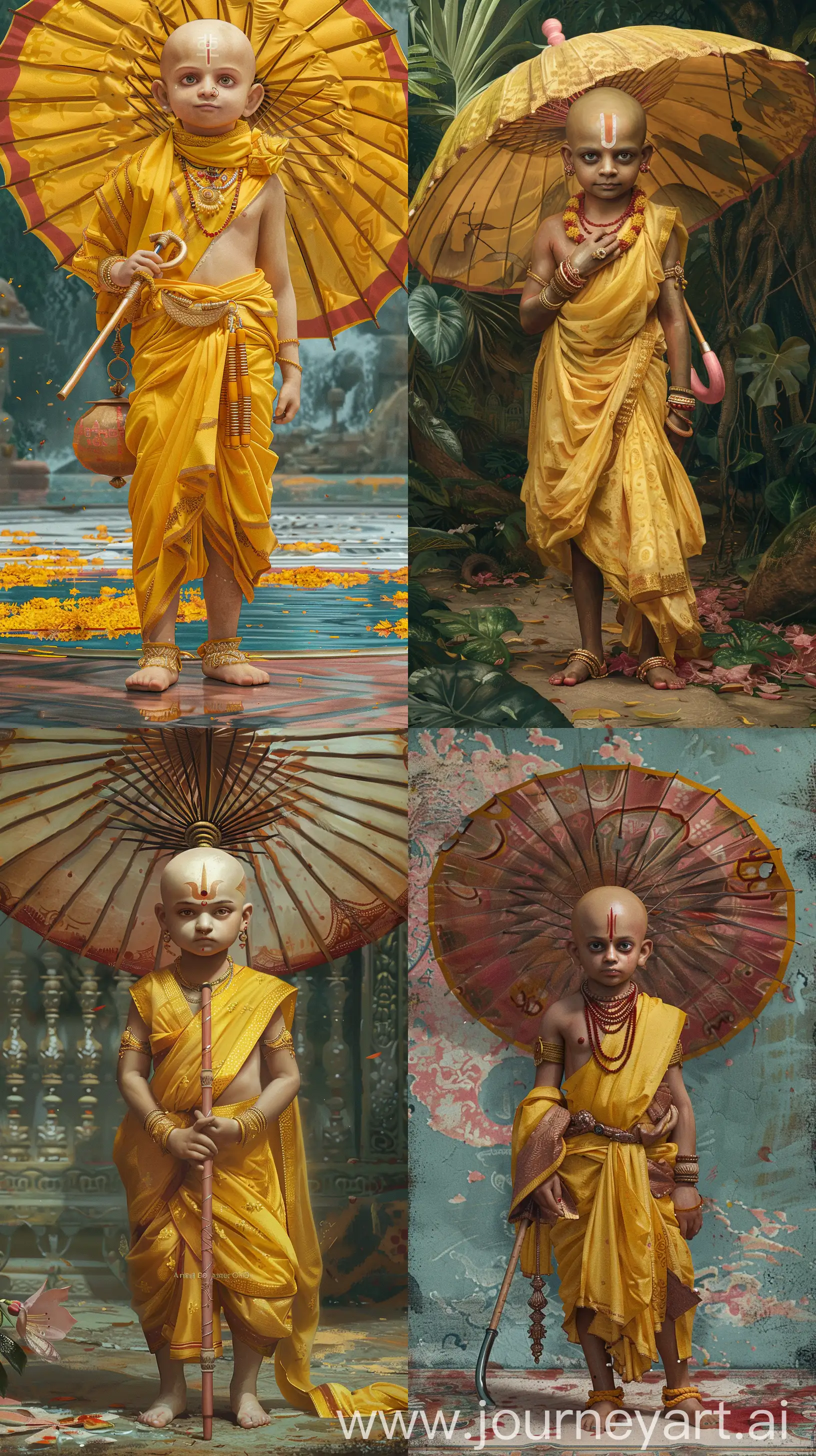 Vaman-Avatar-Ancient-Indian-Depiction-in-Raj-Ravi-Varma-Style