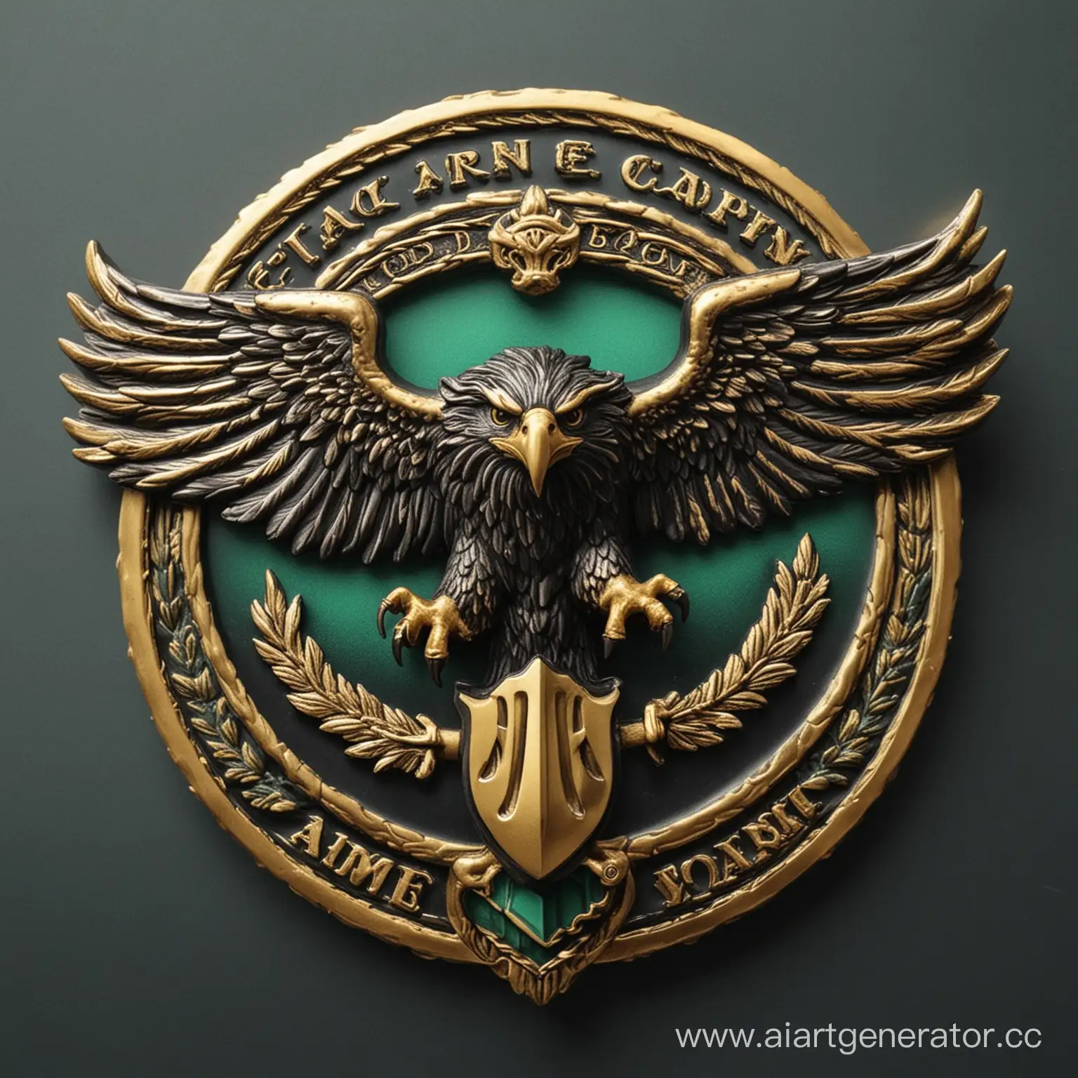 BlackGreen-Eagle-Logo-Adorning-Car