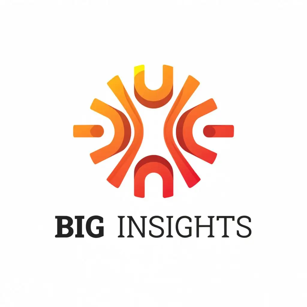 a logo design,with the text 'Big Insights', main symbol:circle,complex,clear background