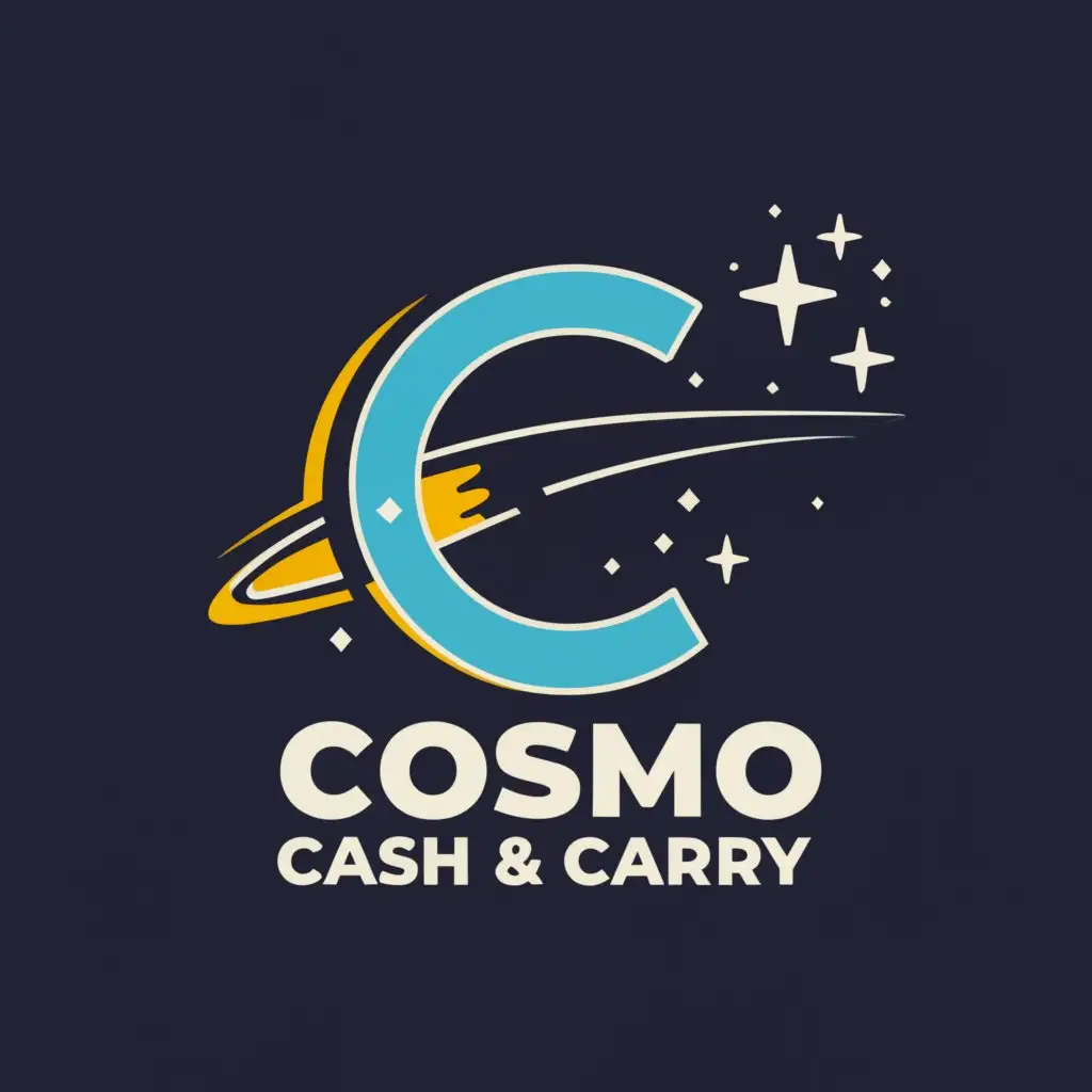 LOGO-Design-for-Cosmo-Cash-Carry-Bold-C-with-Shooting-Star-Emblem-on-Clear-Background