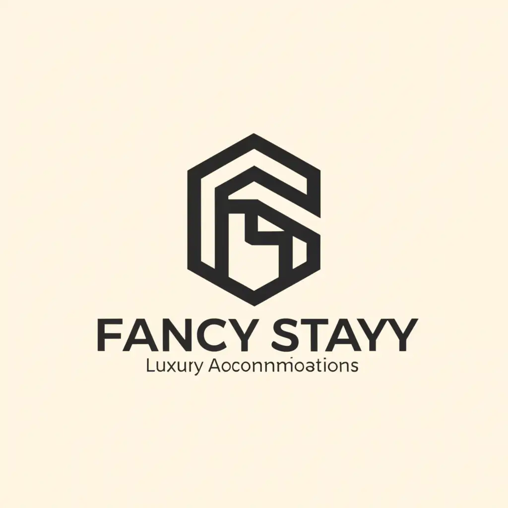 a logo design,with the text "fancy stay", main symbol:fs,complex,be used in Home Family industry,clear background