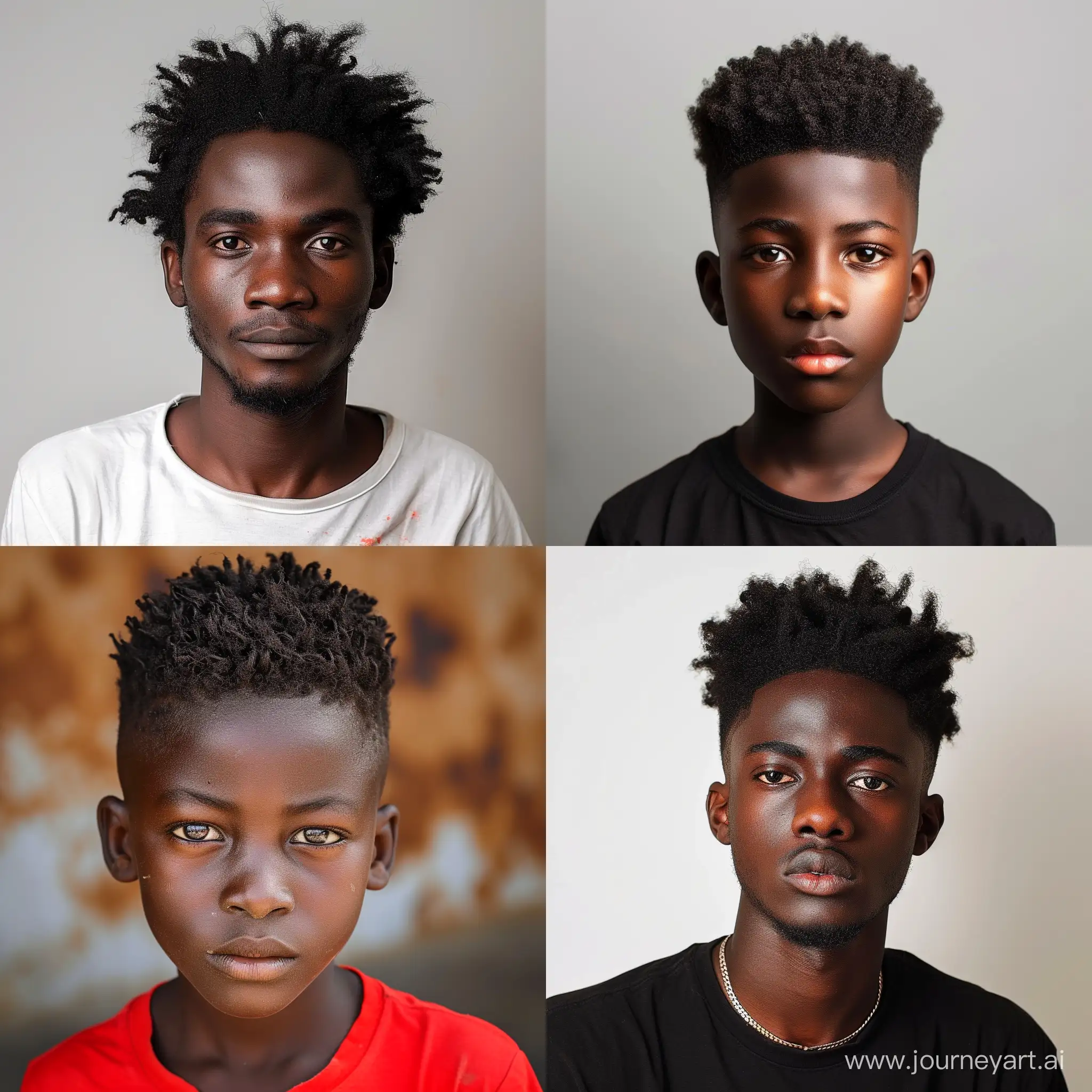 African man boy wer hair