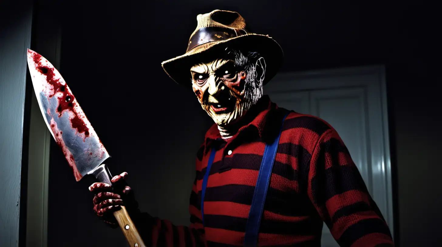 Horror Icon Freddy Krueger meets Texas Chainsaw Massacre