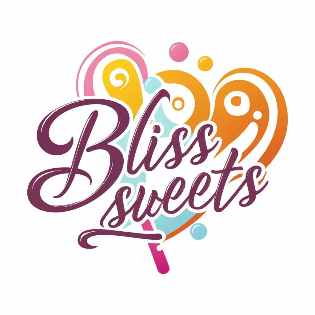 a logo design,with the text "Bliss sweets", main symbol:Where Every Bite Brings Joy.,complex,be used in Retail industry,clear background