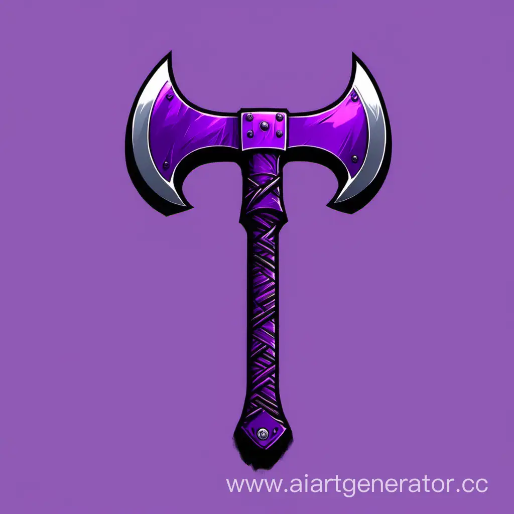 Vibrant-Purple-Axe-Illustration-for-Fantasy-Enthusiasts