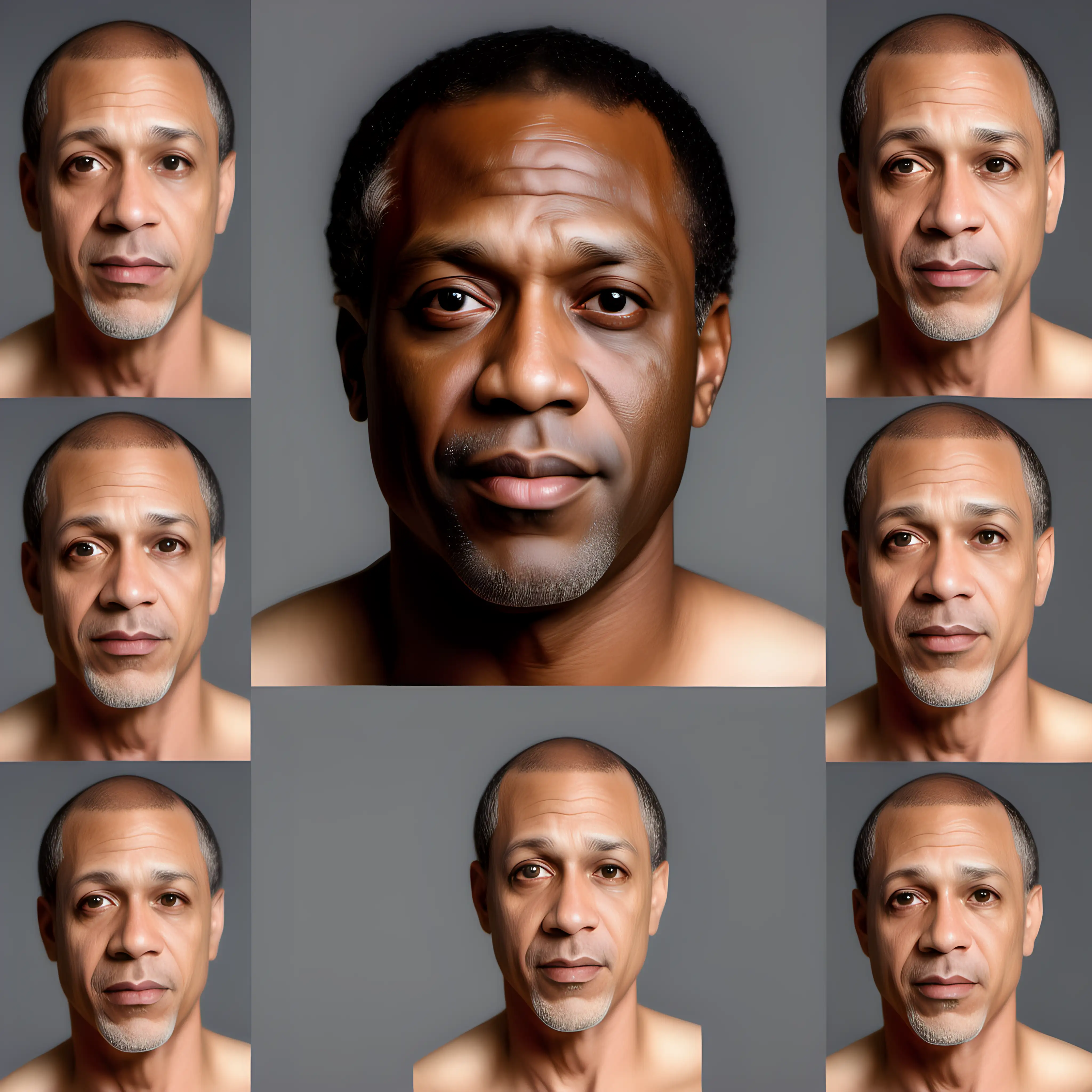 Handsome Light Skinned Black Man Portrait Photography