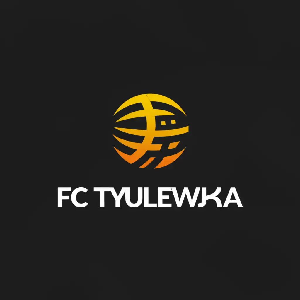 a logo design,with the text "FC TYULEVKA", main symbol:football ball,Moderate, be used in Sports Fitness industry, clear background; color - tiffany, 