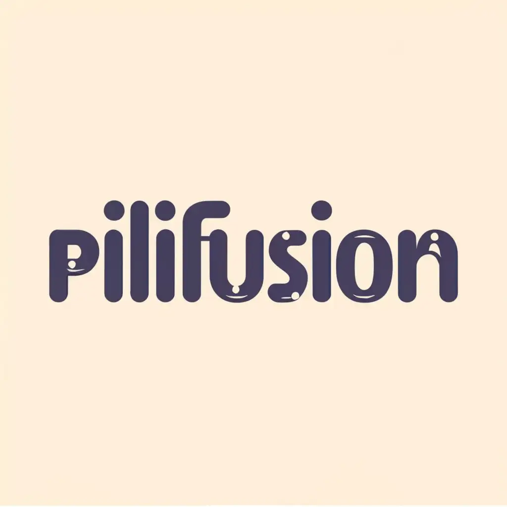 logo, word, with the text "pilifusion", typography, be used in Retail industry
