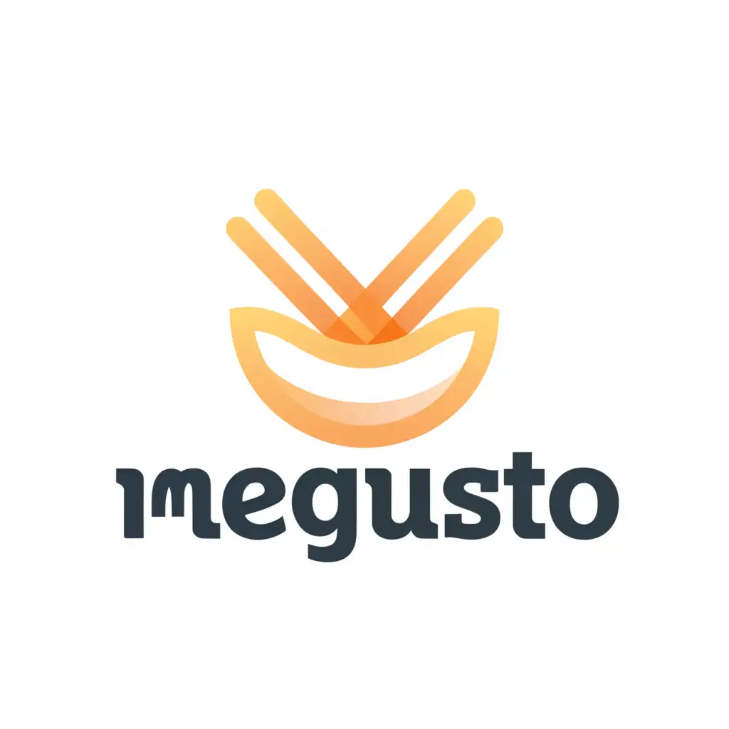 a logo design,with the text "MeGusto", main symbol:M,Moderate,be used in Restaurant industry,clear background
