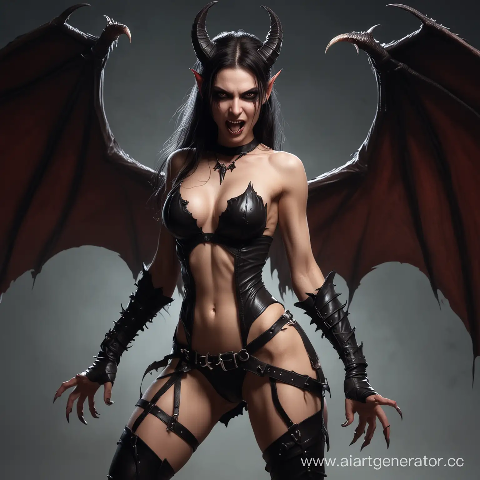 Aggressive-Nude-Female-Succubus-with-Long-Fangs-Attacking