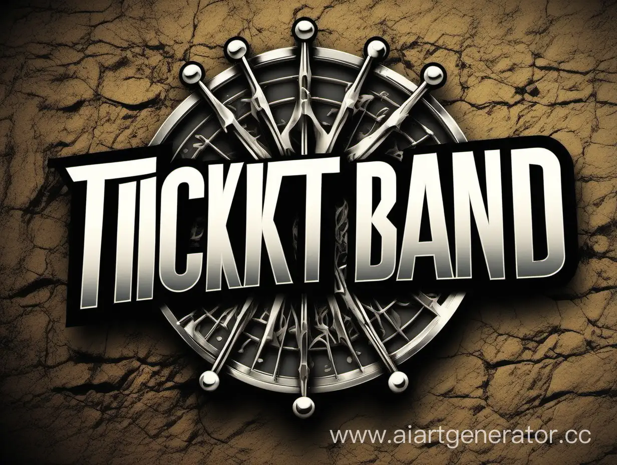 логотип для рок группы Билет без надписи Rock Band
