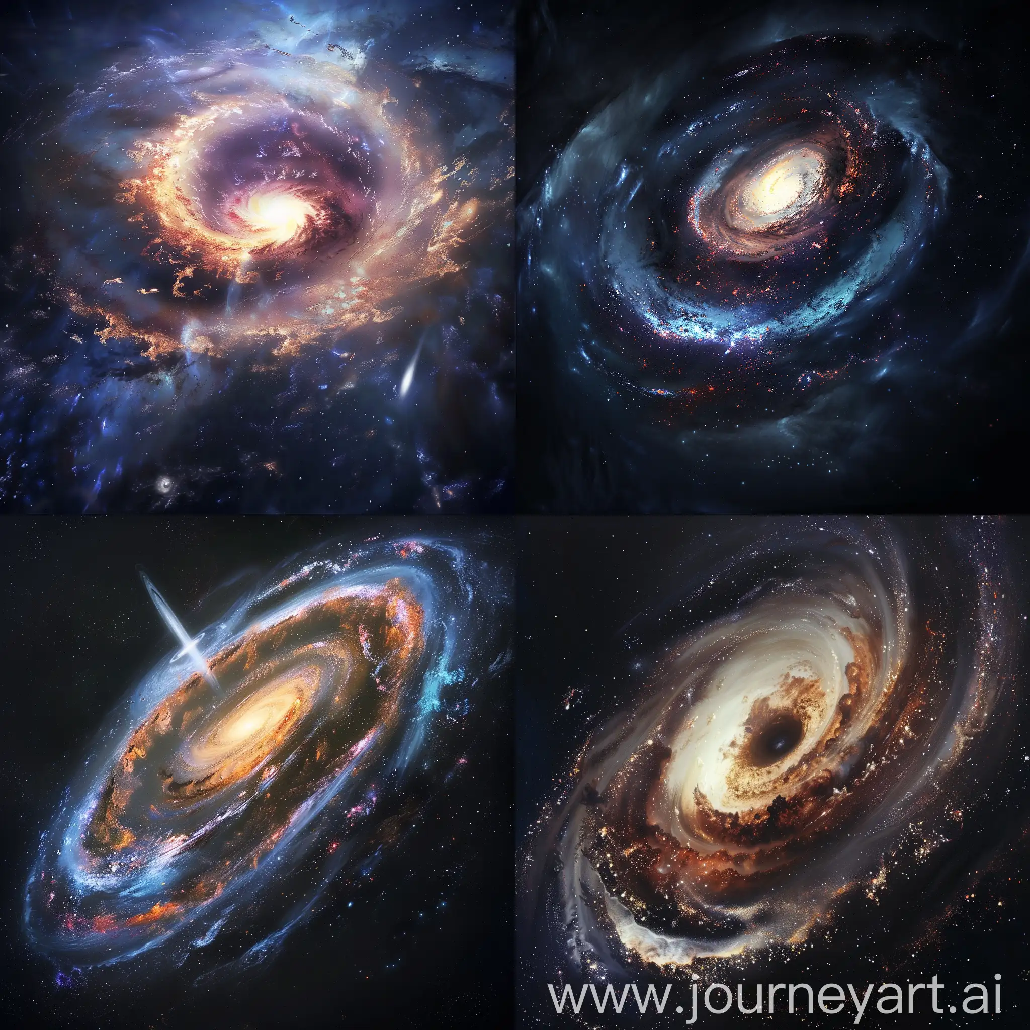 宇宙，星系，螺旋星系，黑洞喷射