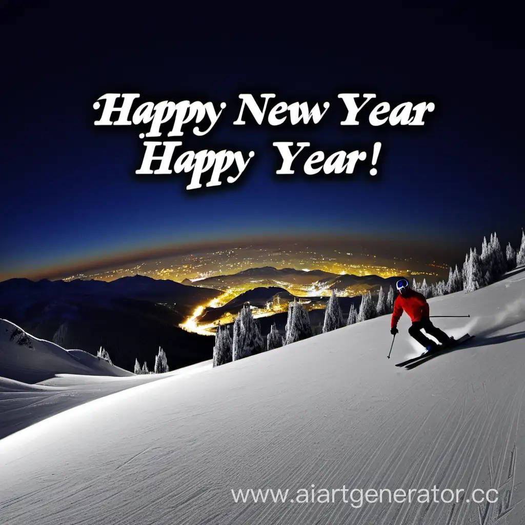 Joyful-New-Year-Skiing-Celebration-on-Montin-Mountain