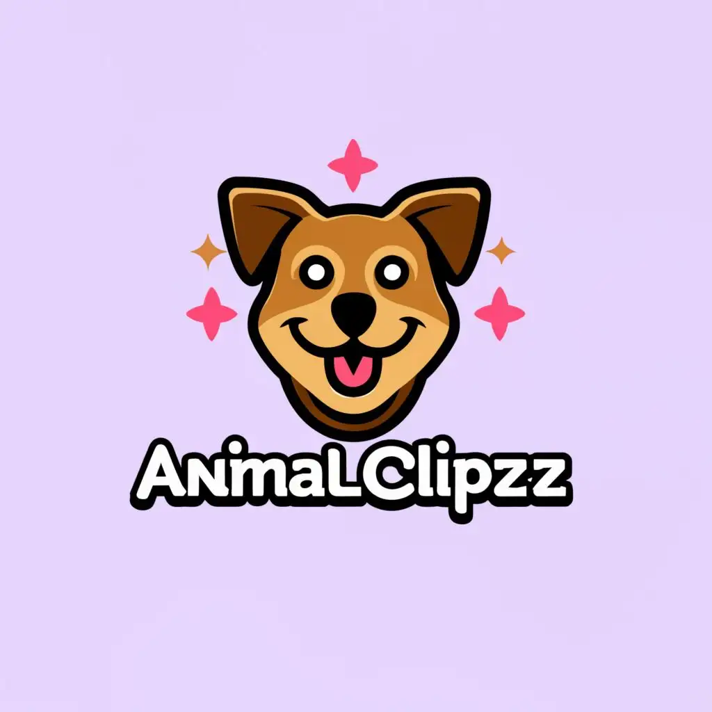 a logo design,with the text "animalclippzz", main symbol:dog,Moderate,clear background