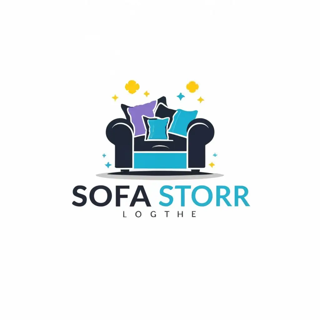 logo, Gifts, with the text "Sofa storr", typography