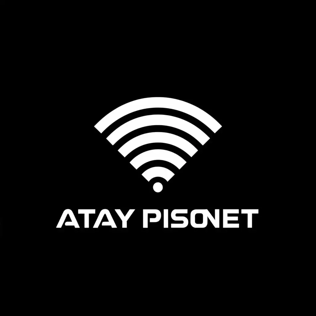 a logo design,with the text 'Atay Pisonet', main symbol:WiFi,complex,be used in Technology industry,clear background