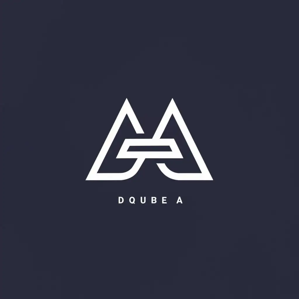 a logo design,with the text "Double A", main symbol:A,Moderate,be used in Sports Fitness industry,clear background