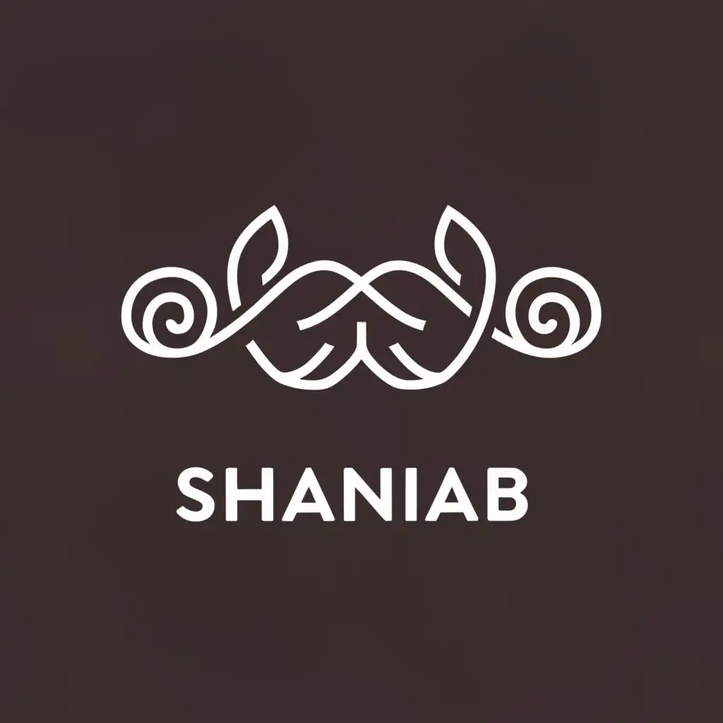 a logo design,with the text "Shanab", main symbol:Aircraft, plane, wind, sky, mustache,complex,be used in Travel industry,clear background