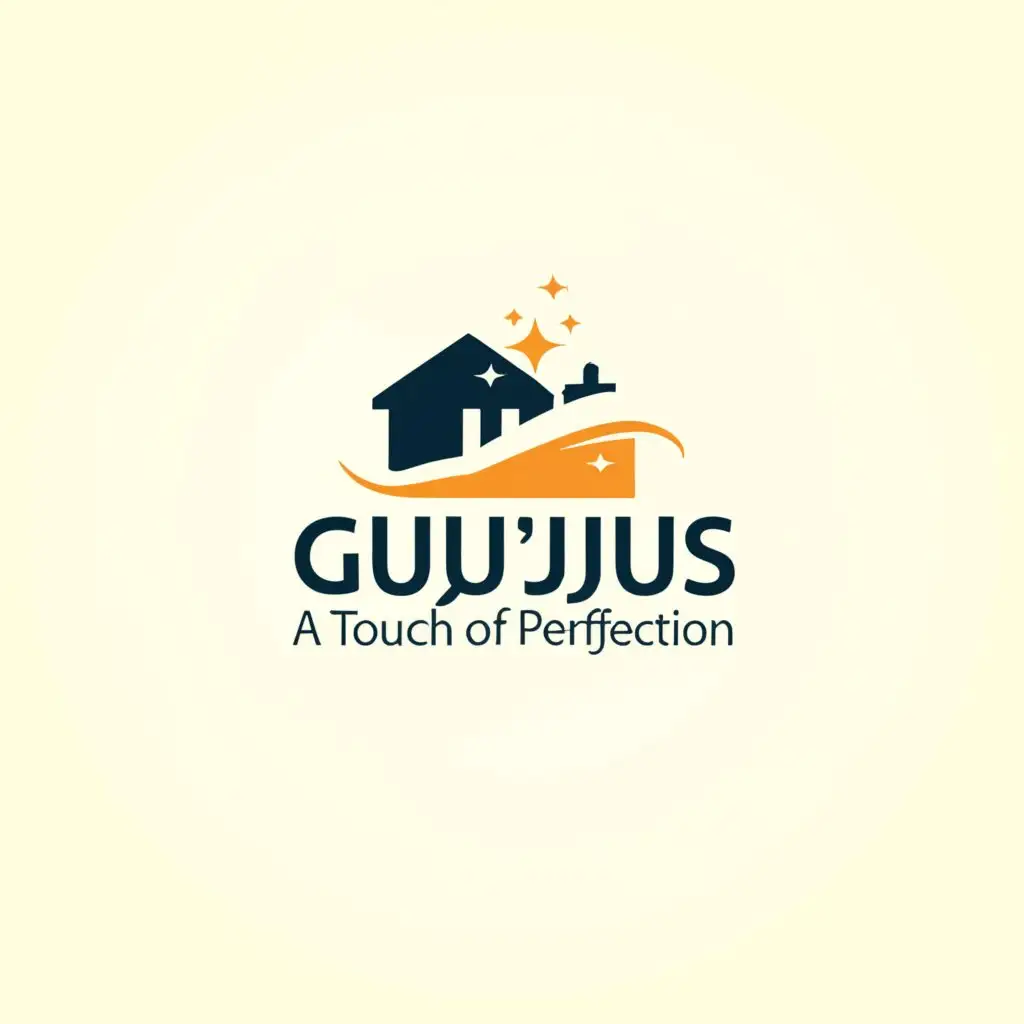 a logo design,with the text "Gujju's Cleaning Services", main symbol:A Touch of Perfection,Moderate,clear background