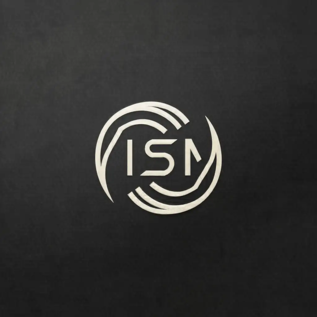 a logo design,with the text "Ism", main symbol:ouroboros,complex,be used in Technology industry,clear background
