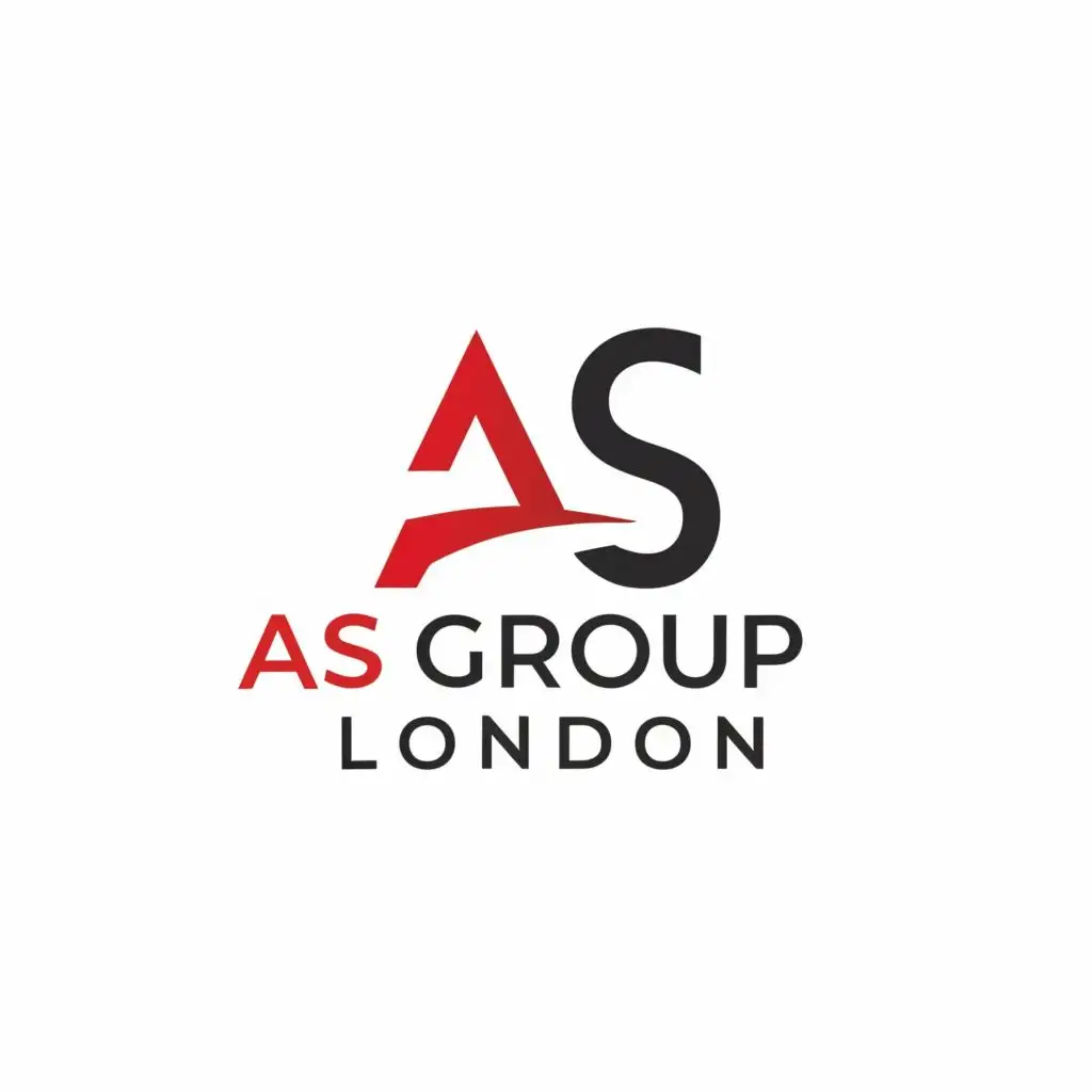 logo, Corporate, with the text "AS Group London", typography, be used in Construction industry