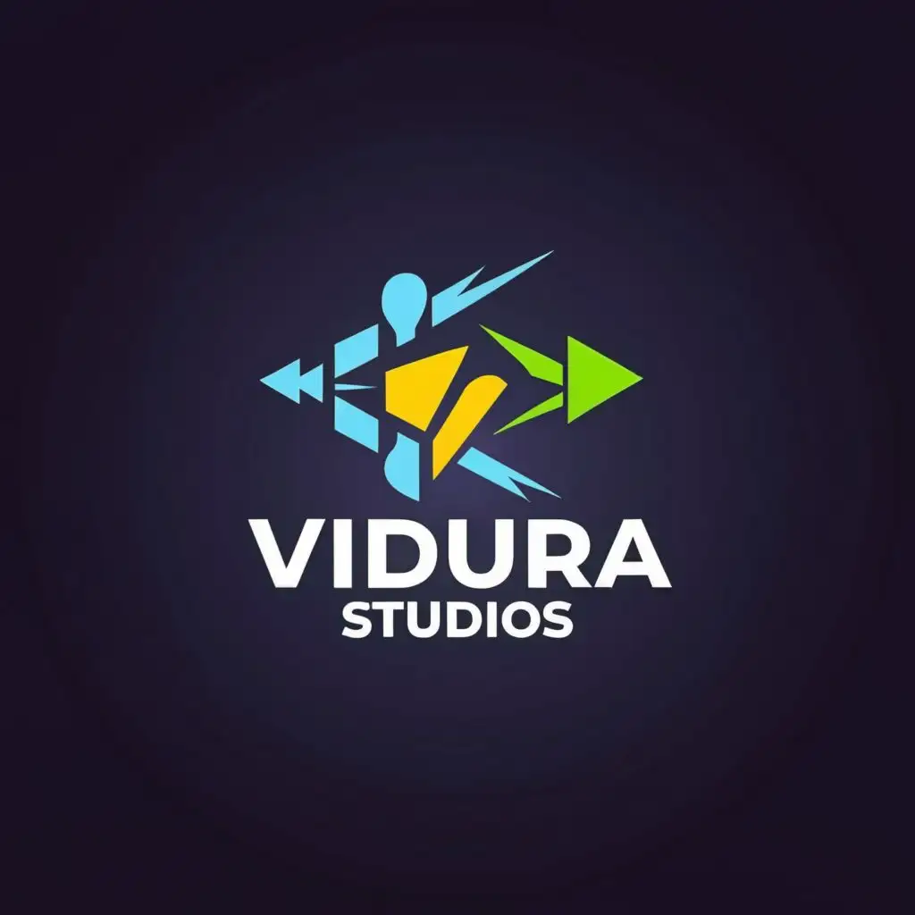 logo, vidura studios logo .comapny is based o graphical designing video edting comapny .logo should be aesthetic and capture the eyes of viewers, with the text "VIDURA STUDIOS", typography, be used in Technology industry