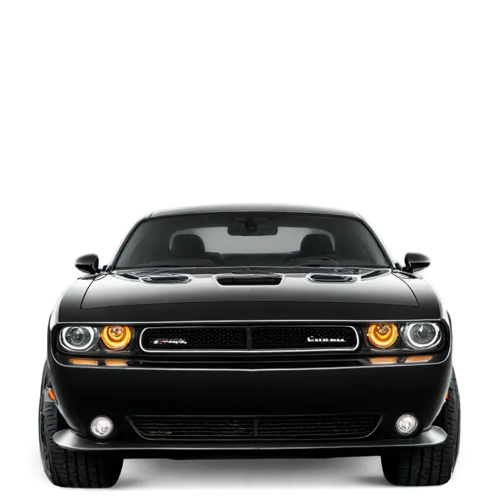 Stunning-Black-and-White-SRT-Dodge-Challenger-PNG-Image-for-Car-Enthusiasts