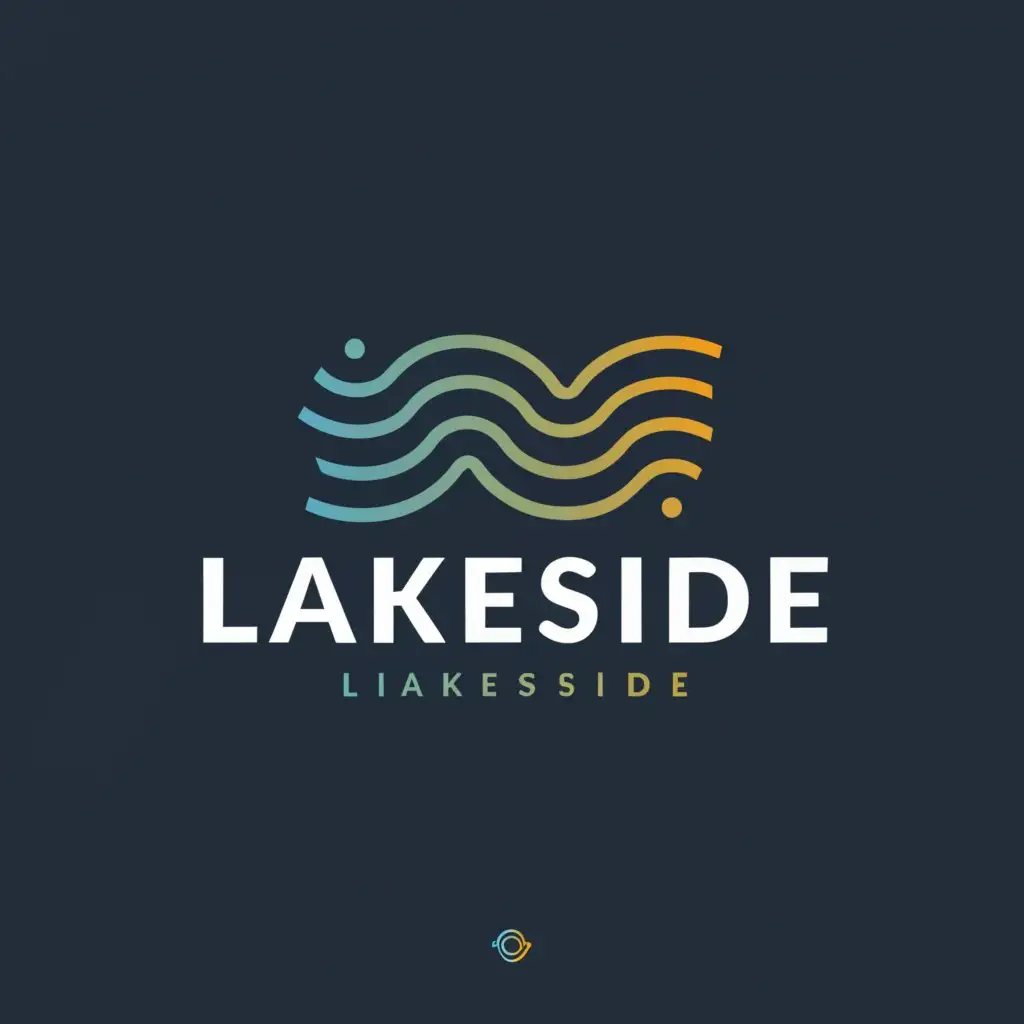 a logo design,with the text "Lakeside", main symbol:data lake,Moderate,be used in Finance industry,clear background