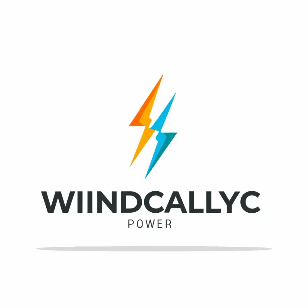 a logo design,with the text "WindCalltyFC", main symbol:Electric power,适中,be used in 技术 industry,clear background