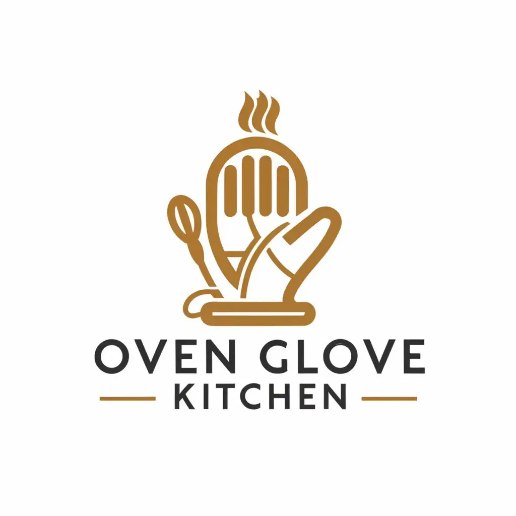 a logo design,with the text "Oven Glove Kitchen", main symbol:Kitchen Oven Glove,complex,be used in Restaurant industry,clear background