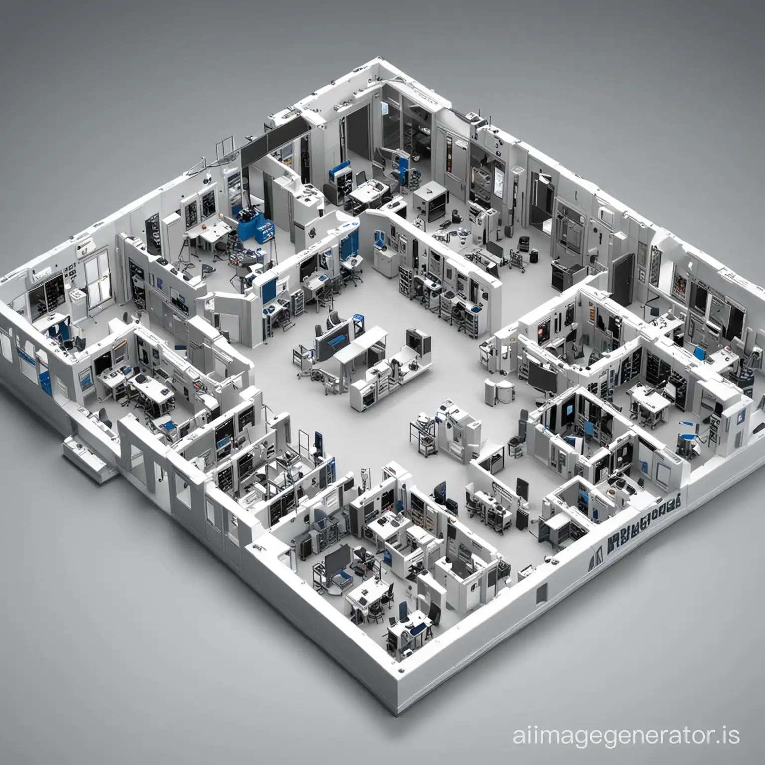 mobile device repair service center, a presentation of the room layout is needed