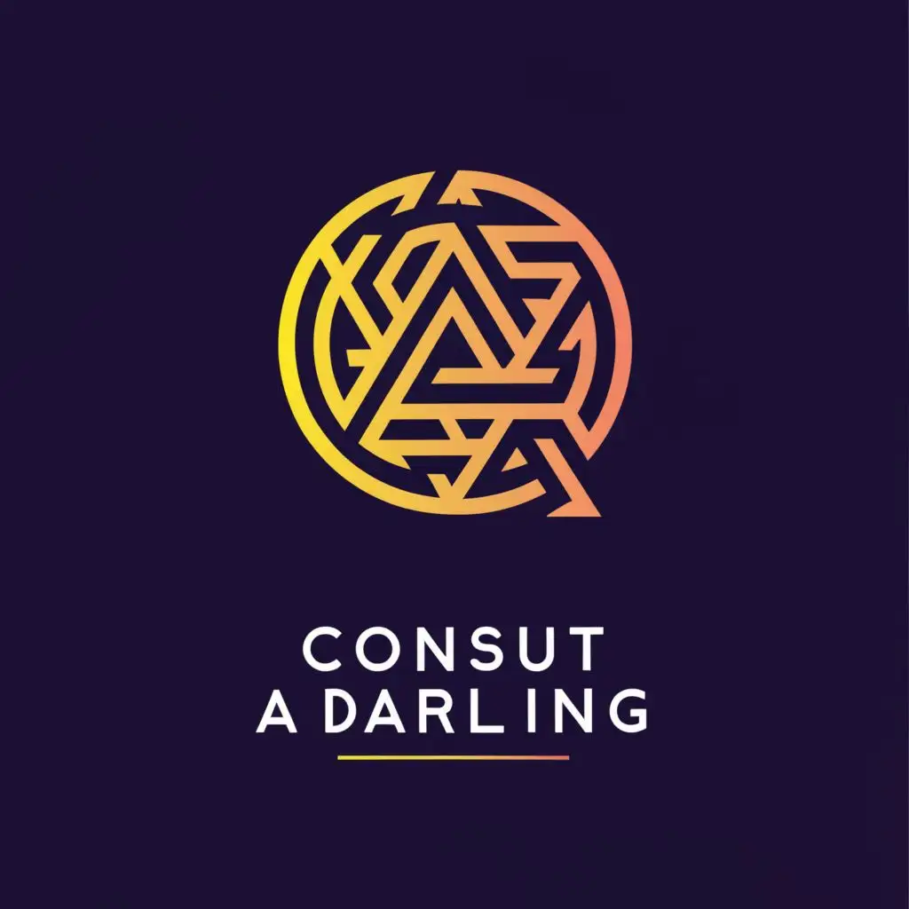 a logo design,with the text "consult a darling", main symbol:geometric design of the letters A and D ,\n,Minimalistic,be used in Technology industry,clear background