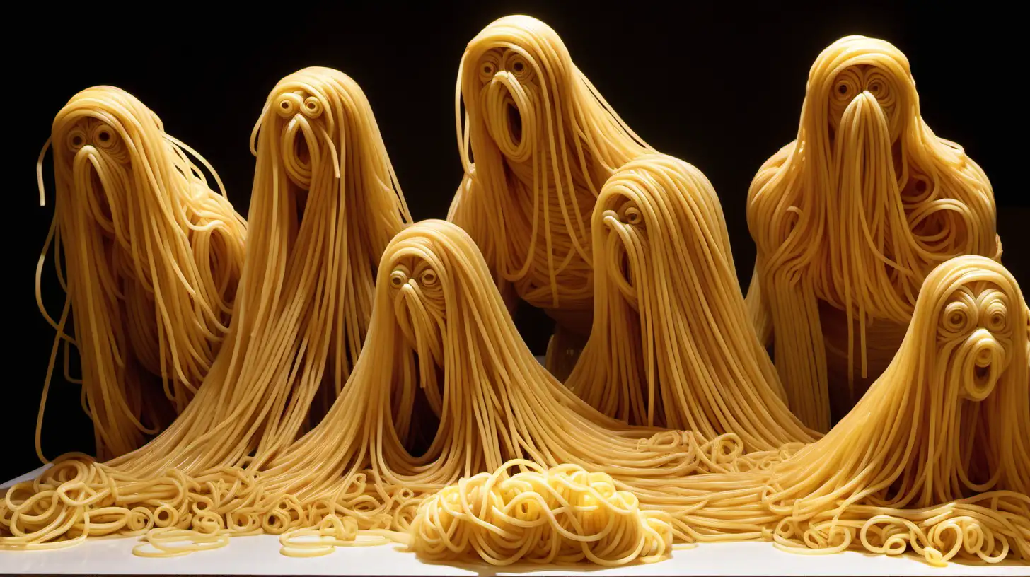 spaghetti sculptures